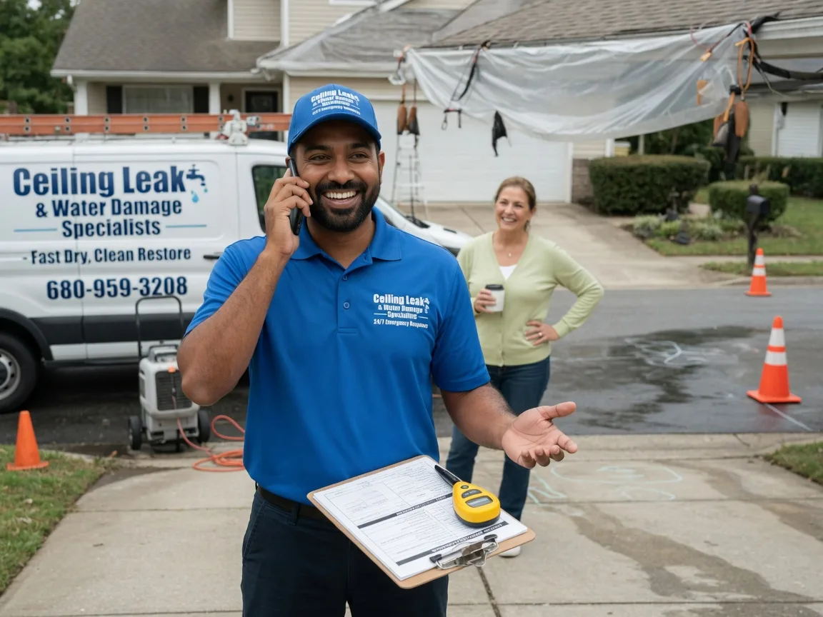 Ceiling Leak Cleanup Splendora, TX FAQs